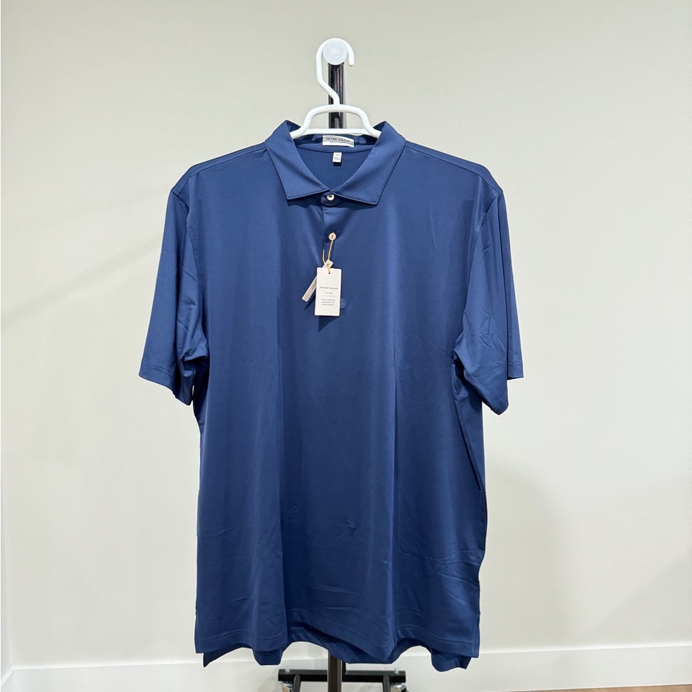 NWT Peter Millar Solid Performance Jersey Polo, S… - image 1